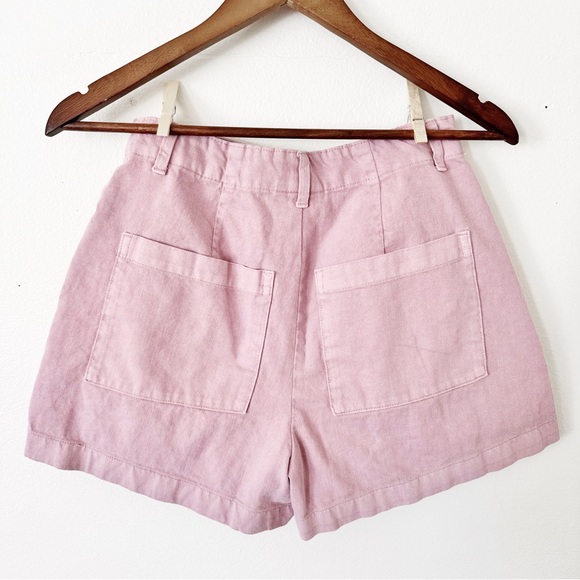 Universal Thread High-Waist Pleated Shorts in Dusty Pink size 4 - Picture 4 of 4